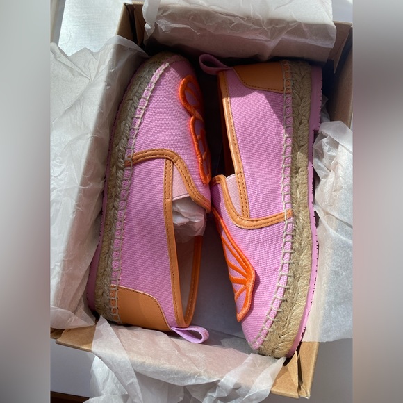 Sophia Webster Mini• Kids Butterfly Espadrille Flat Size 1 - Picture 3 of 7
